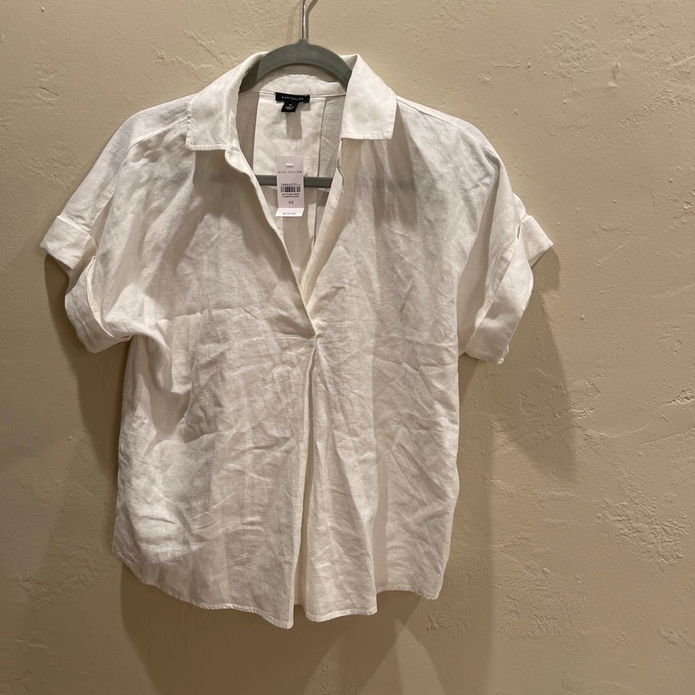 Ann Taylor XS linen shirt